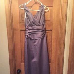 Plum David’s bridal dress